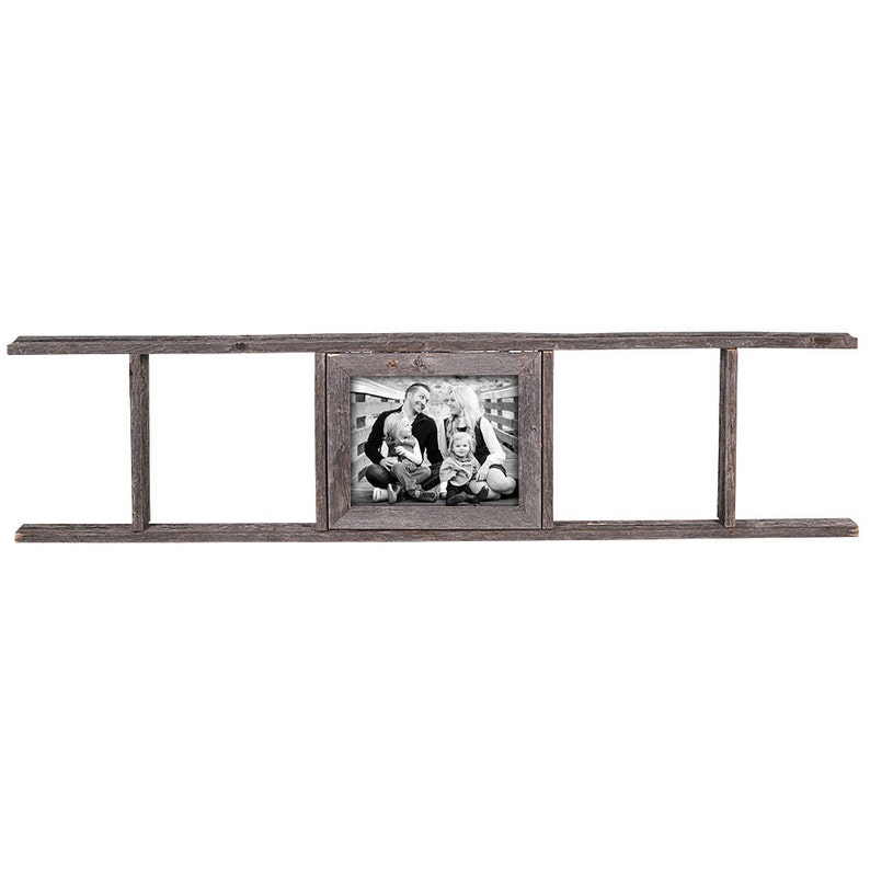 Barnwoodusa 8x10 Rustic Ladder Picture Frame Weathered Gray Image 0