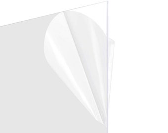 Styrene Plexiglass Replacement Sheet | Picture Frames, Arts, Crafts - 10 Pack