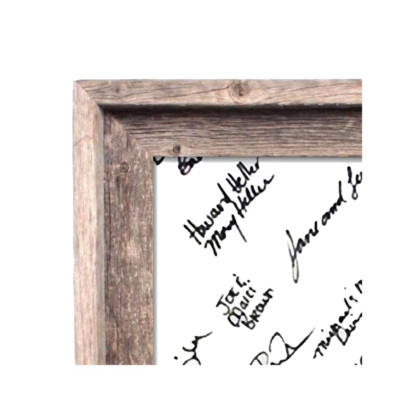 Rustic Farmhouse Wedding Picture Frames With Signature Mat Etsy