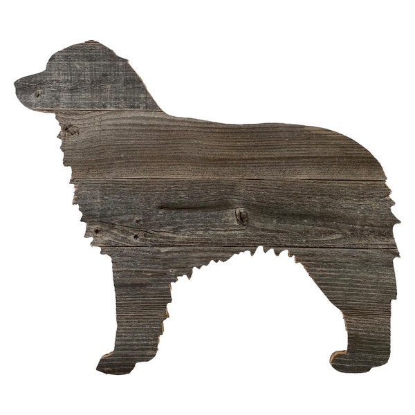 Australian Shepherd Dog Cutout Silhouette | Reclaimed Wood Pet Wall Art or Leaner | Man's Best Friend, Furry Companion, Dog Mom or Dad