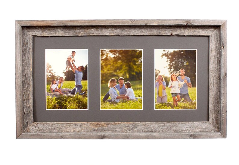 Barnwoodusa Multi Opening Mat With 100 Reclaimed Wood Frame Etsy