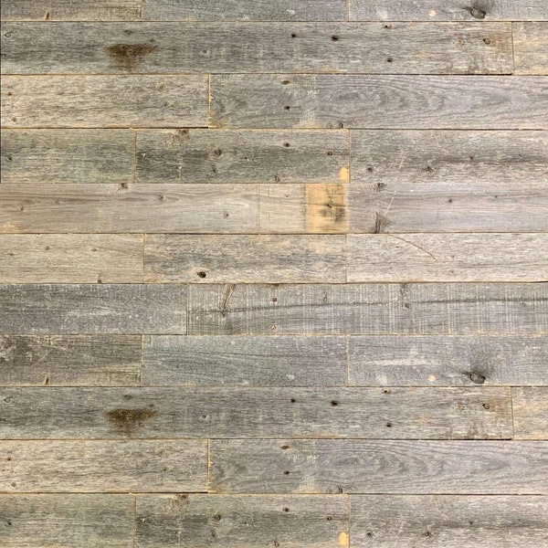 Reclaimed Wood Wall Planks for Nail Up Application | Real Wood Rustic Farmhouse Barnwood Board Panels | DIY Solution for Shiplap Style Wall