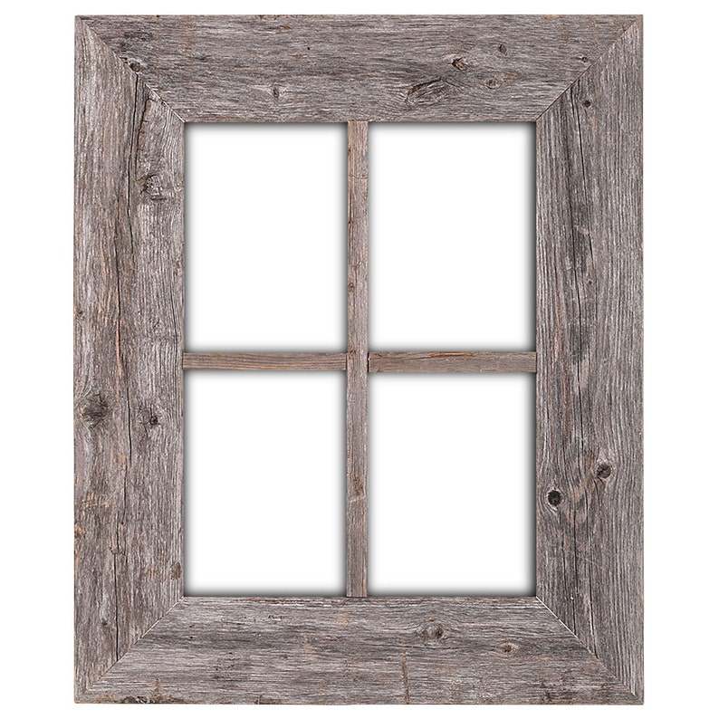 Rustic Wood Window Frame Pane Image 0
