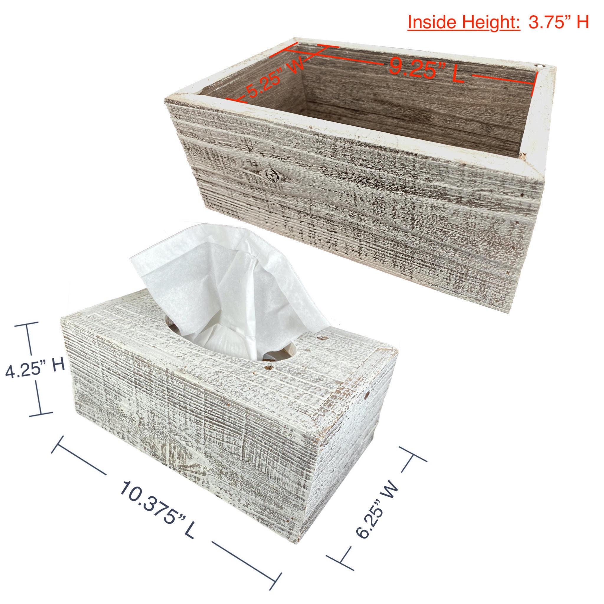 PHILPETY Decorative Metal Tissue Box Cover – Vintage Country Style For Bathroom, Kitchen, Or Office - View #6