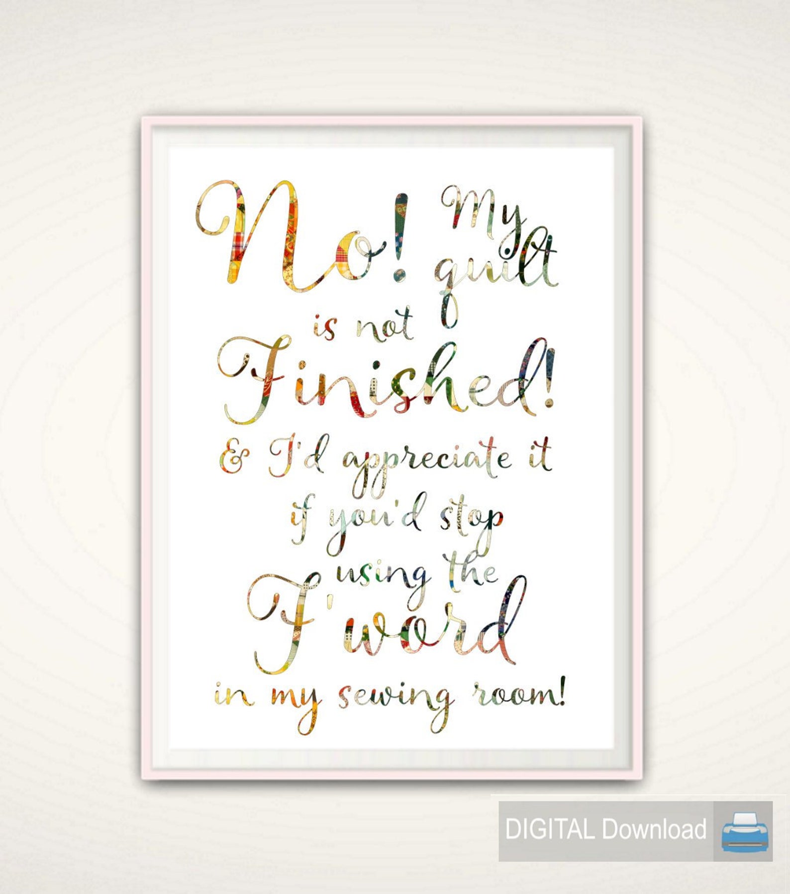 Funny Quilting Quotes Quilt Room Decor, Sewing Signs, UFO Quilt