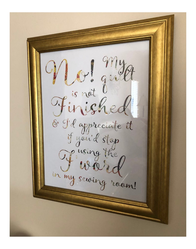 Funny Quilting Quotes Quilt Room Decor Sewing Signs UFO Etsy