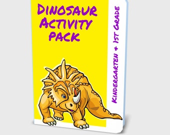 Dinosaur Activity Ebook PDF - Educational fun for Preschool, Kindergarten and Elementary