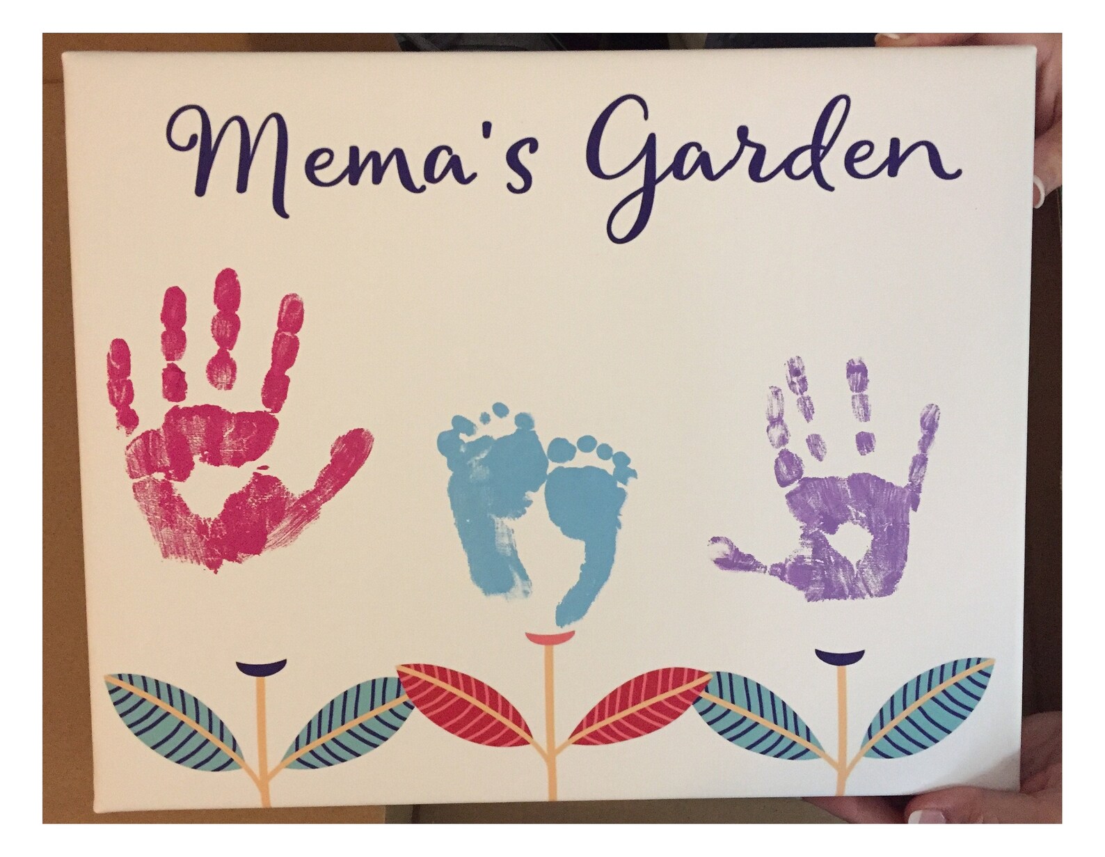 Personalized Handprint PRINTABLE Personalized Gift CUSTOM Etsy