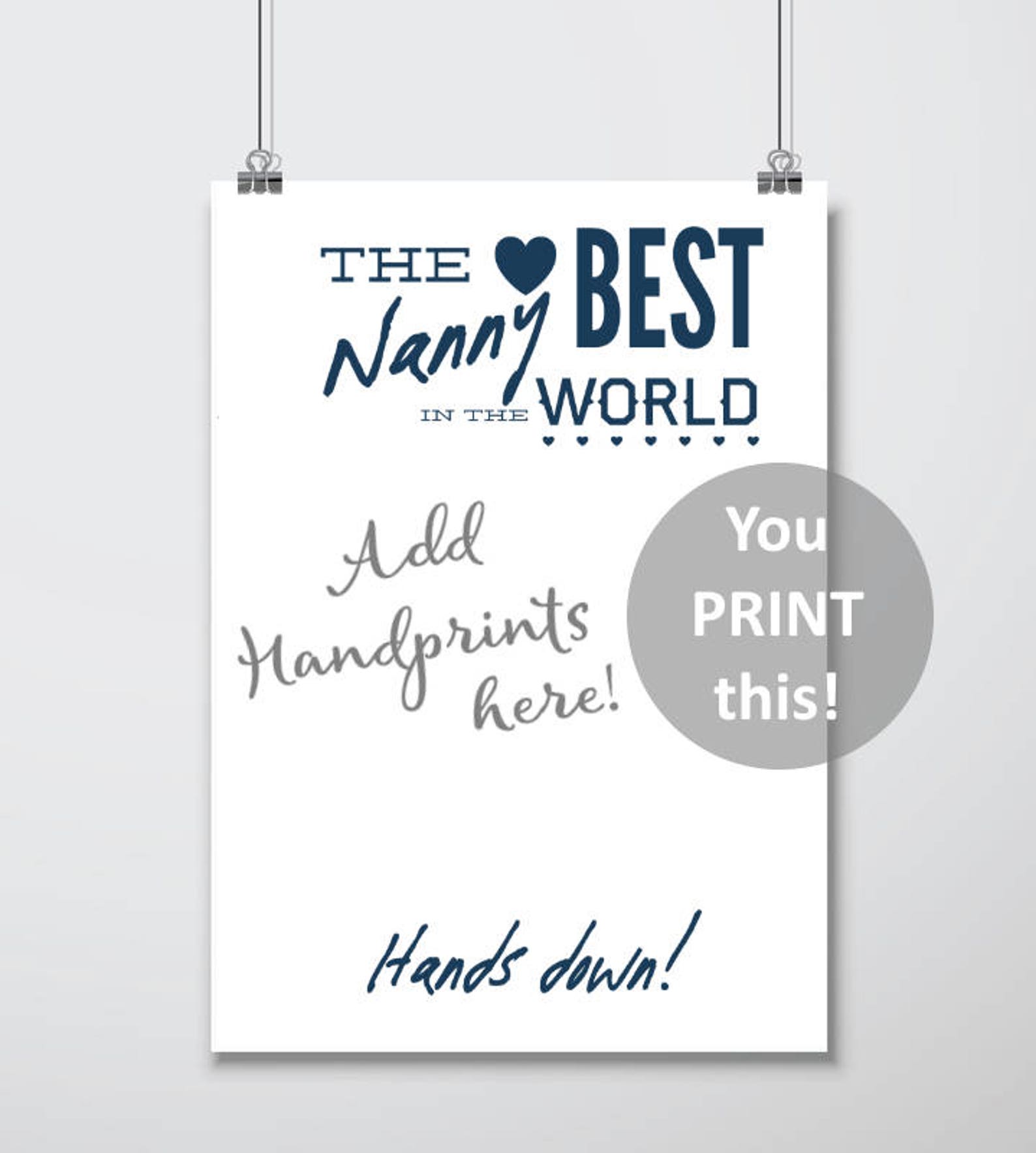Nanny Gift Nanny Personalized Gift Gifts for Nanny Nanny | Etsy