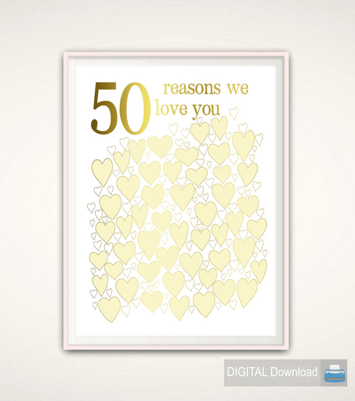 50th Anniversary Gifts 50th Birthday Gift 50th Anniversary - Etsy
