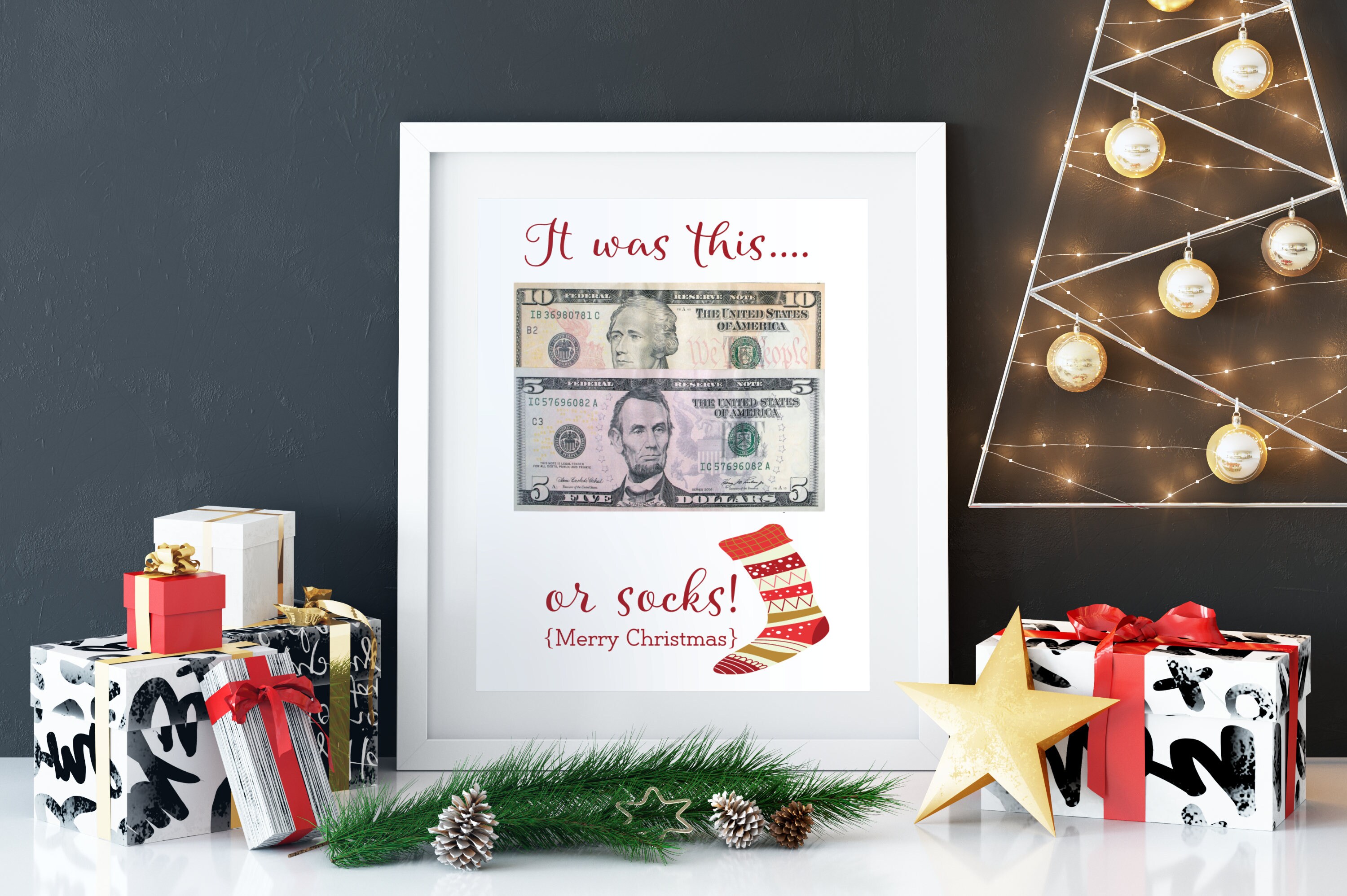 Christmas Money Gift Holder Christmas Gift Card Holder | Etsy