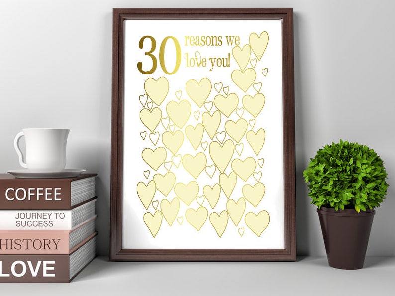 30th Birthday Gift For Him For Her Sister For Brother | Etsy