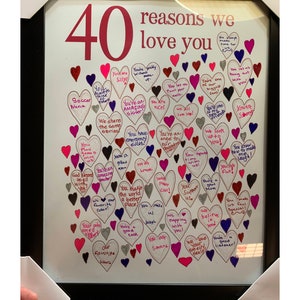 40th Birthday Gifts for Woman 40th Birthday Prints, For Sister, For Her, For Friend, PRINTABLES, Party Decorations, Guest Book, DOWNLOAD 画像 6