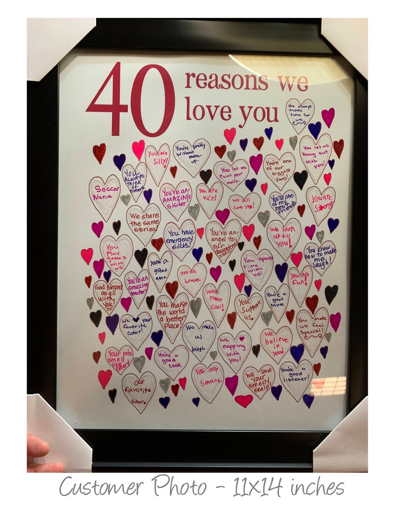 40th Birthday Gifts for Woman 40th Birthday Prints, For Sister, For Her, For Friend, PRINTABLES, Party Decorations, Guest Book, DOWNLOAD 画像 6