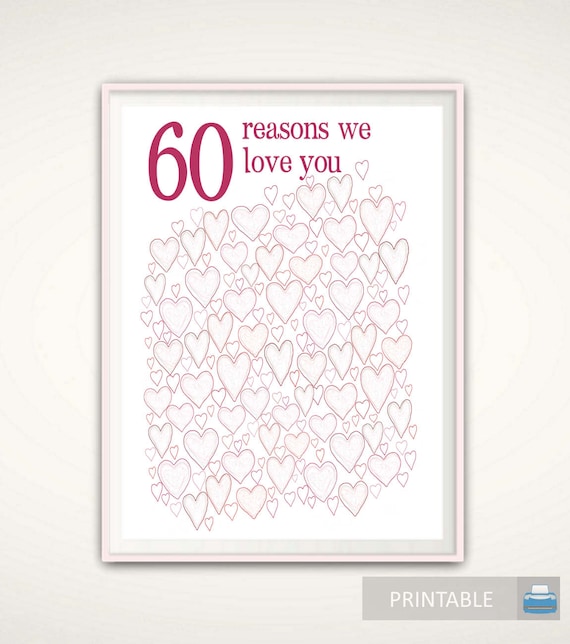 60th Birthday Gift 60th Birthday Gifts For Women Poster Etsy