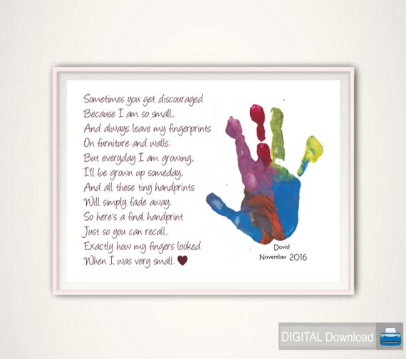 handprint art for mom