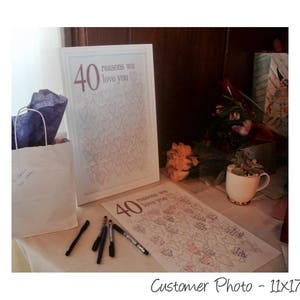 40th Birthday Gifts for Woman 40th Birthday Prints, For Sister, For Her, For Friend, PRINTABLES, Party Decorations, Guest Book, DOWNLOAD image 8