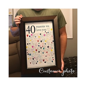 40th Birthday Gift for Man 40th Birthday Gifts For Husband, For Him, Men, For Dad, PRINTABLES, Party Decorations, Guest Book, DOWNLOAD image 6