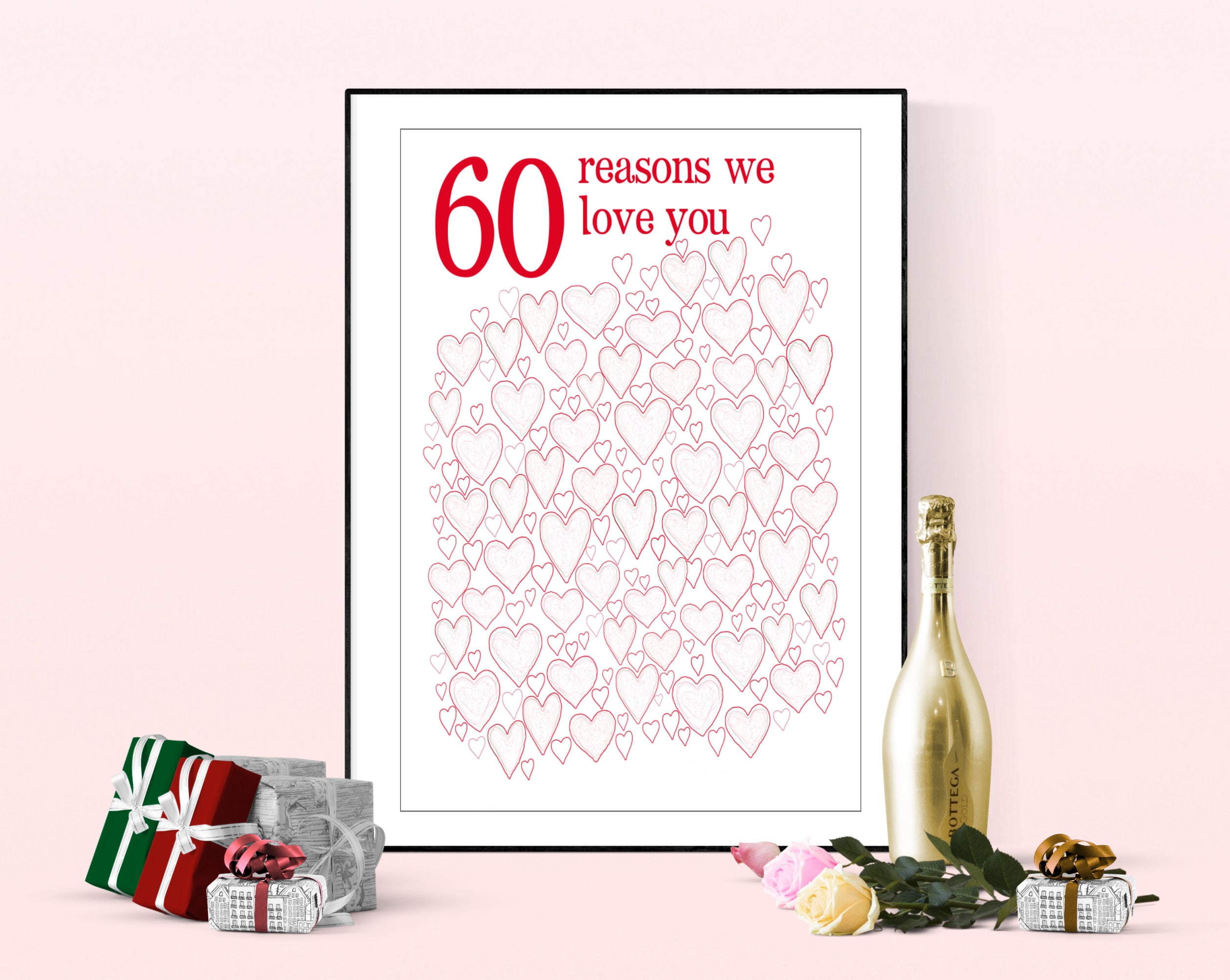 60th Birthday PRINTABLES 60th Anniversary Gift Party | Etsy