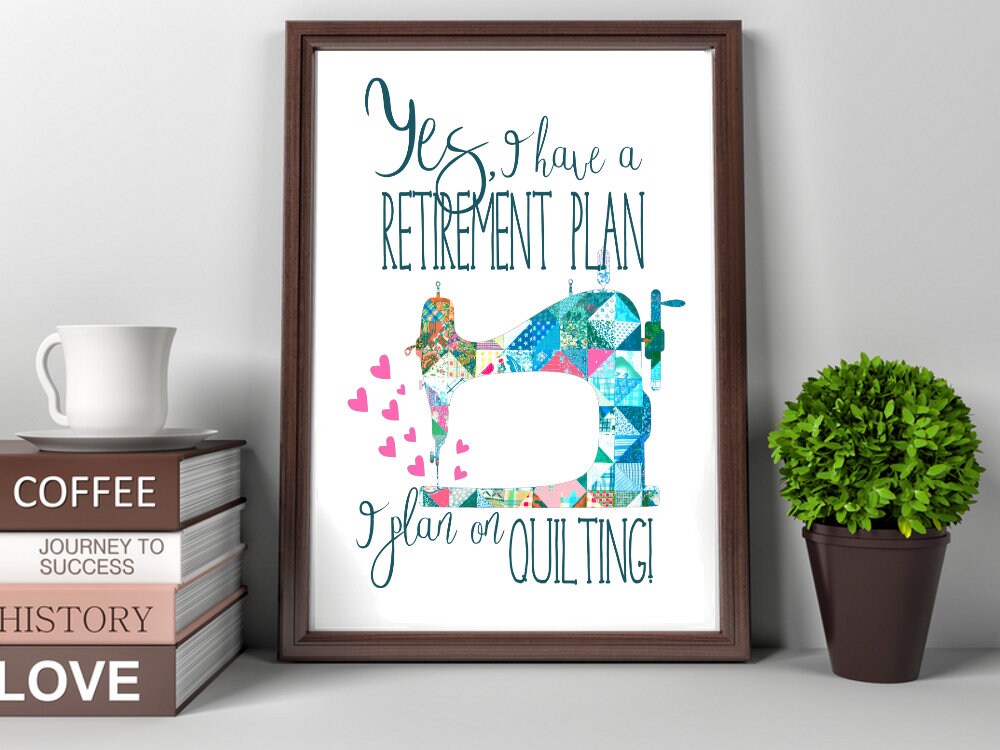 Quilter Retirement PRINTABLE Retirement Gifts for Quilters Etsy