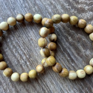 Wooden Bracelet,Round Or Oval Shape Beads,Mens Womans Kids Acacia-Tree Wood Beads Bracelet,10 mm Natural Wood Beads