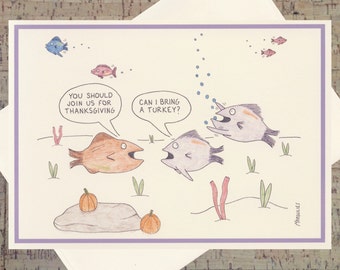 thanksgiving cards etsy