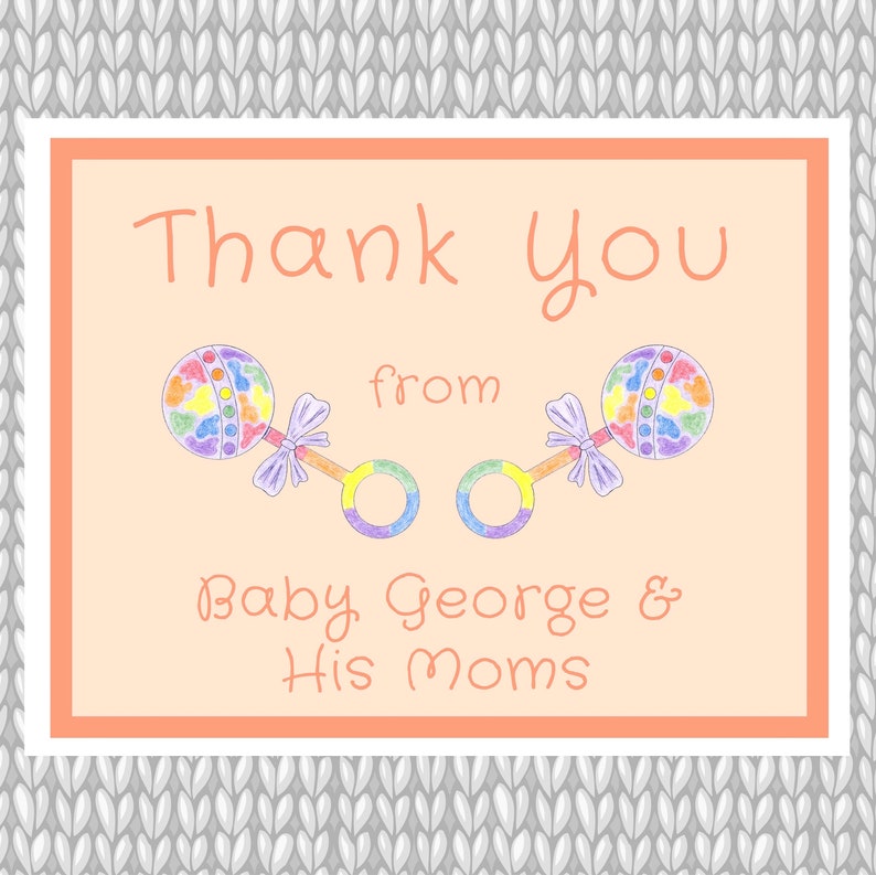 Two Moms LGBT Baby Lesbian Moms Rainbow Baby Gender Etsy