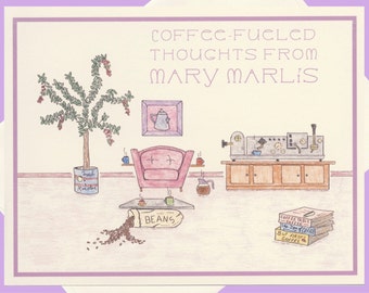 Personalized Note Card Set, Coffee Gifts, Coffee Cards, Personalized Note Card, Coffee Note Cards, Personalized Stationery Set, Coffee Lover