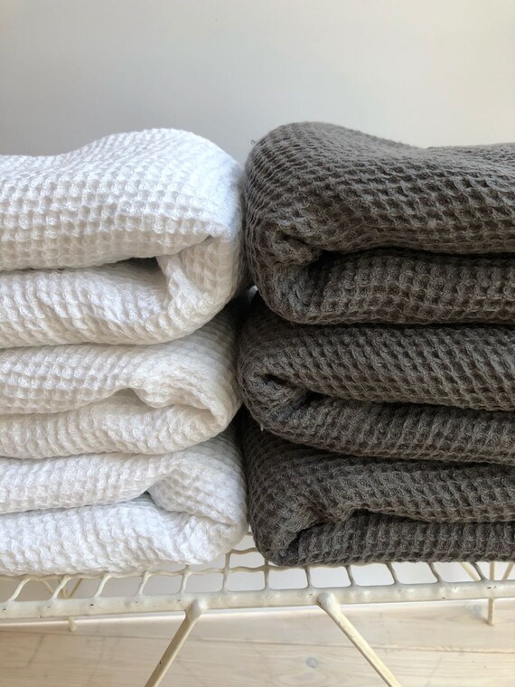 White Linen Bath Towel Waffle, Large Towel, Bath Towel, Massage Towel,  Sauna Towel, Woven Towel, 100% Linen Towel, Gift Towel, White Towels 