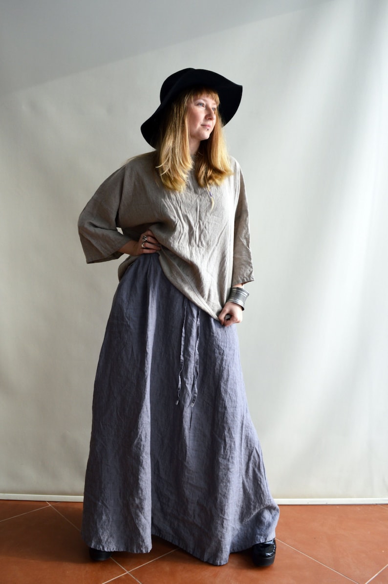 boho maxi skirt with pockets