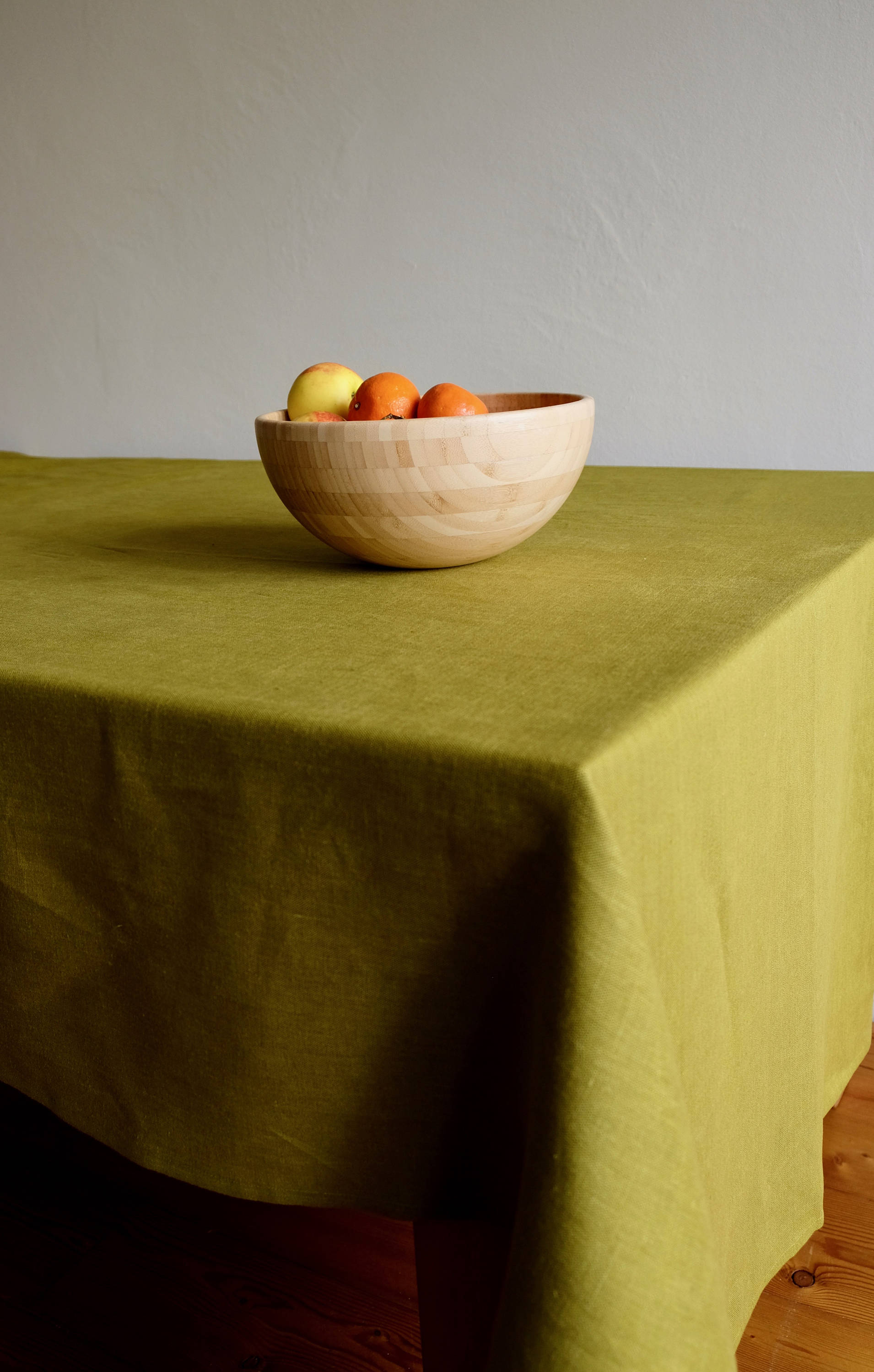 Linen tablecloth Moss green main image 0