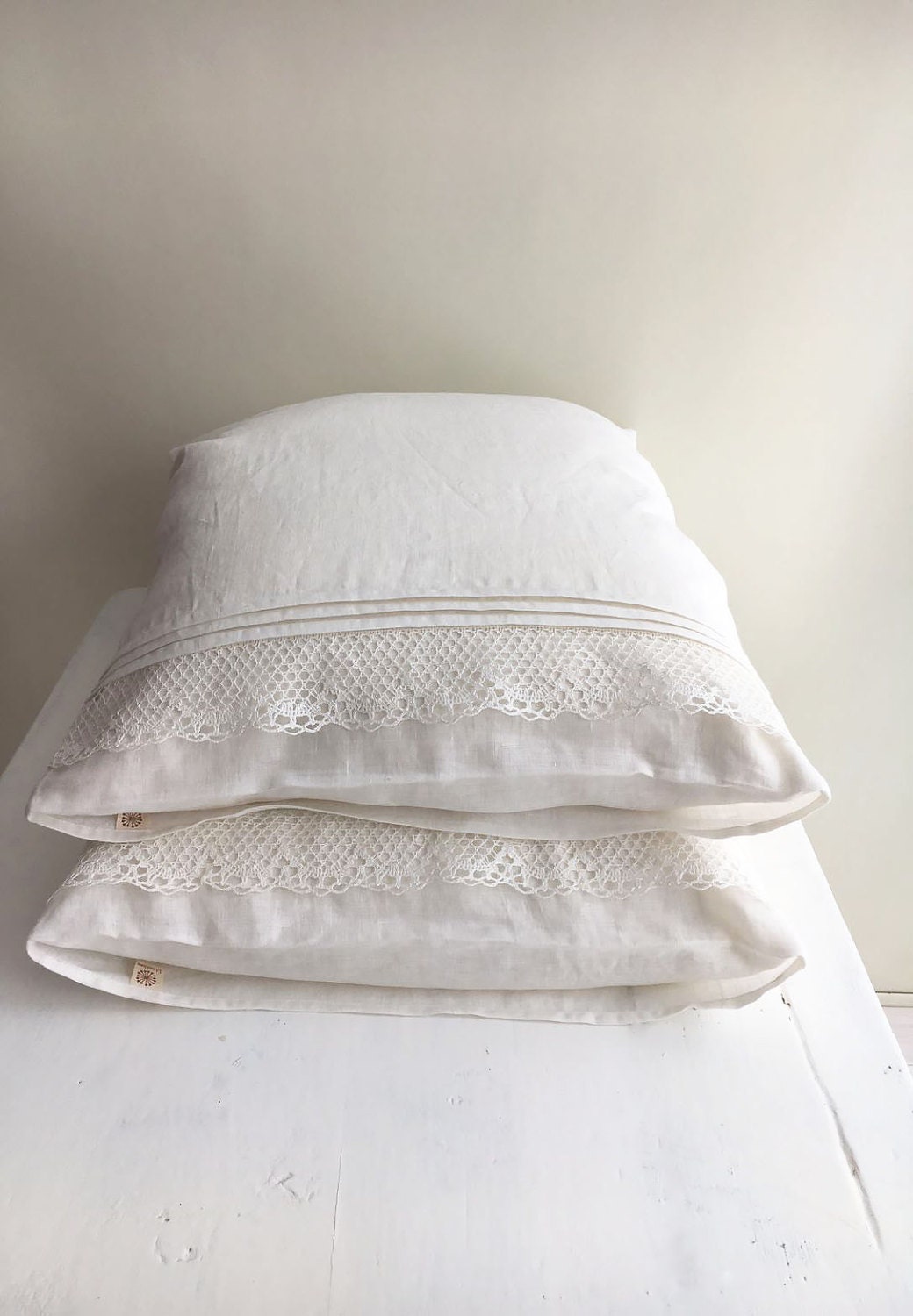 Lace Trim Pillowcase Etsy