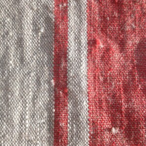 Linen tablecloth, French country red striped table cloth, square tablecloth, rectangle oval rustic table, country tablecloth, linen imagem 4