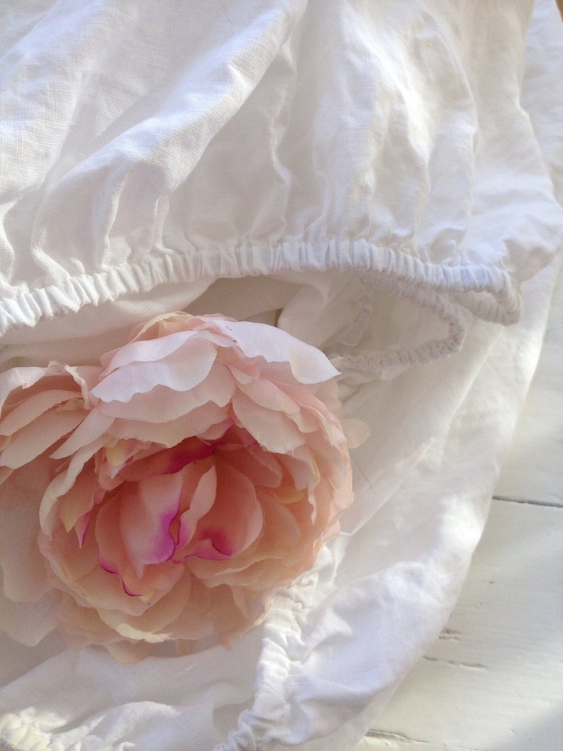 Linen Sheet Set White Linen Sheets Set from 100 pure linen Etsy