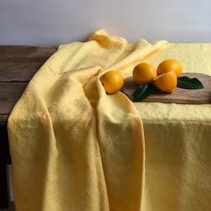 Linen tablecloth, Easter tablecloth, kitchen tablecloth, Custom tablecloth, Linen table cloth, tablecloths in many colors, Round tablecloth image 1