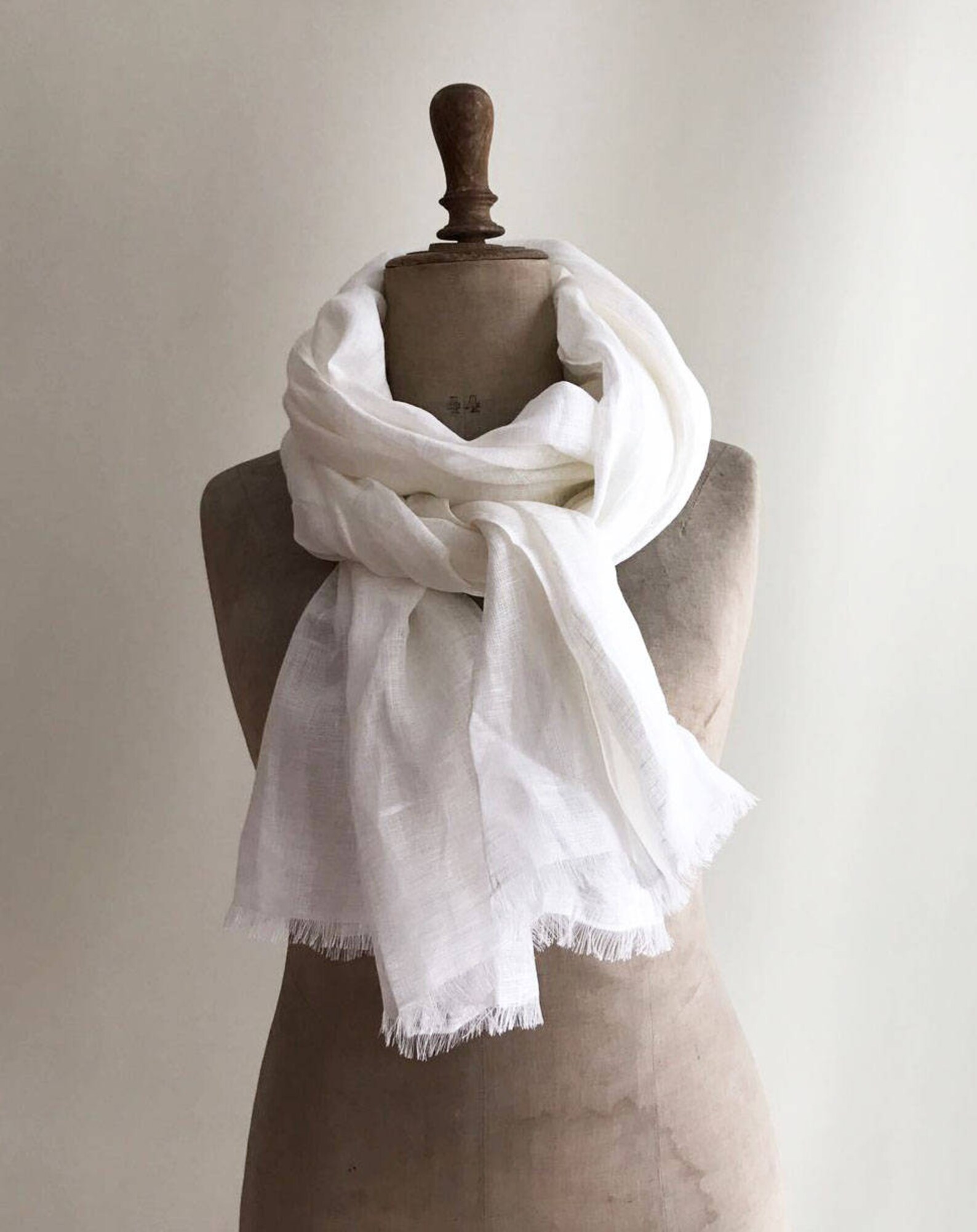 Vintage Soft Linen Scarf Women Winter Shawl W17120