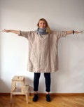 Linen Tunic Dress, Oversized Tunic, womens tunic, plus size tunic, linen tunics for women, linen dress with sleeves, natural linen dress product logo