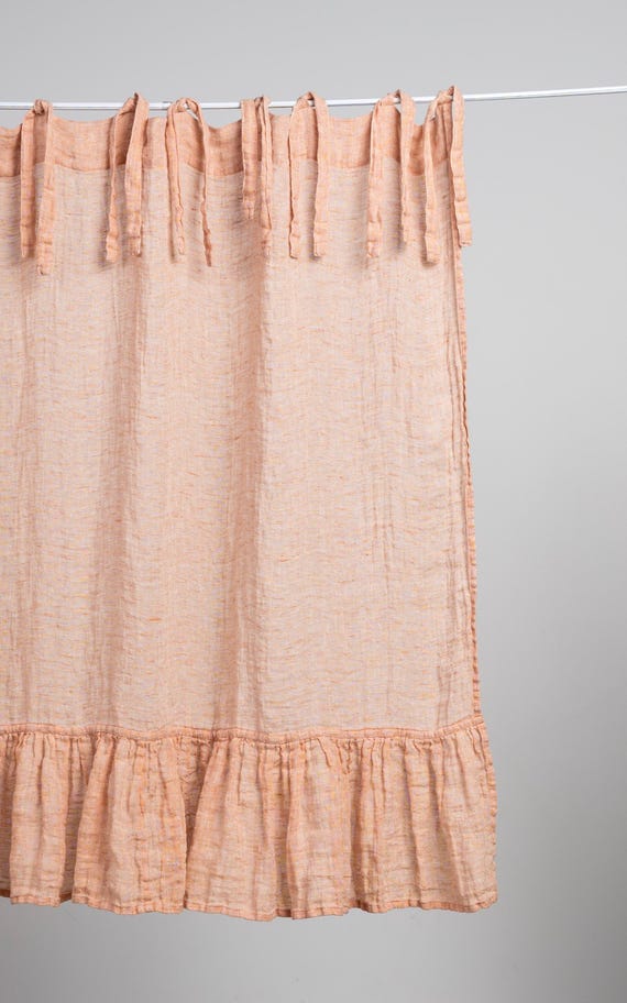 Leinen Gardinen Rosa Pfirsich, Leinen Gardinen, Fenstervorhänge