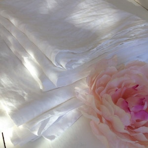 Flat Linen Sheet, Natuurlijk linnen flat sheet queen, king, twin, double sheets by Linenbee, White linen sheets, natural double sheet linen