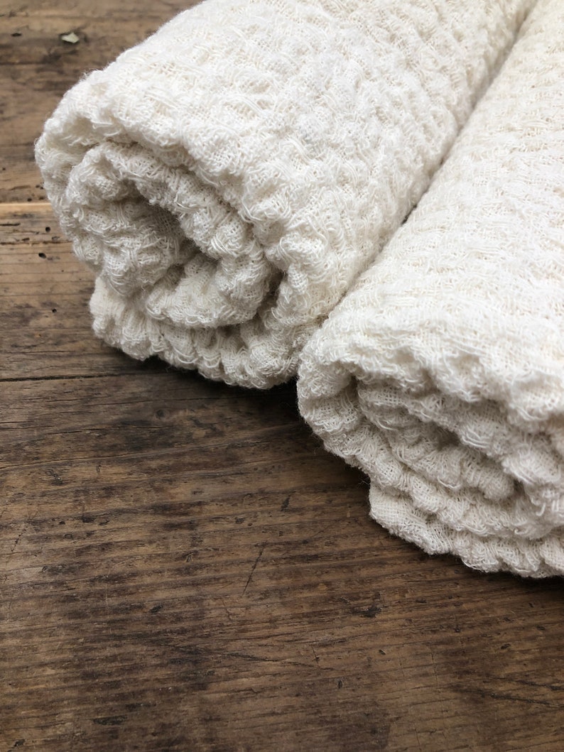 Linen bath towel waffle, large towel, gift for men, bath towel for men, massage towel,woven towel, 100% linen towel image 2