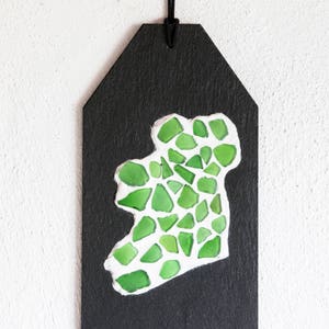 Emerald Isle Seaglass Map of Ireland