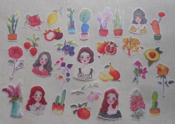 Scrapbooking Embellishments Papier Sticker Kaktus Pflanzen Saftig Essen ebucher Planer Scrapbooking Diy Jeoz Com Co