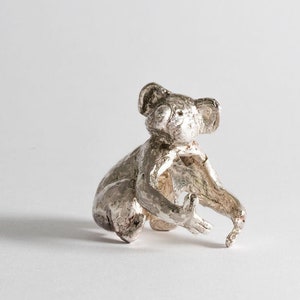 koala ring - sterling silver gift - koala wrap ring - koala lover gift - adjustable ring - koala fundraiser - wildlife Jewellery