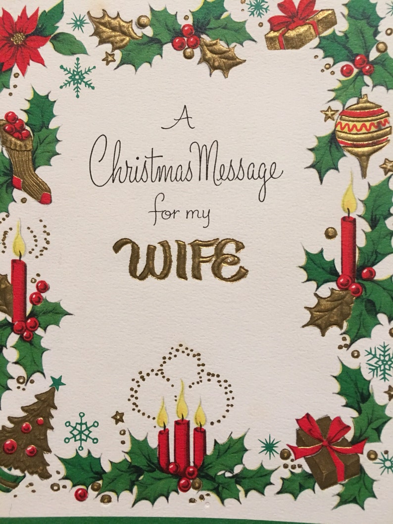 vintage-christmas-card-wife-unused-nos-embossed-card-mid-etsy