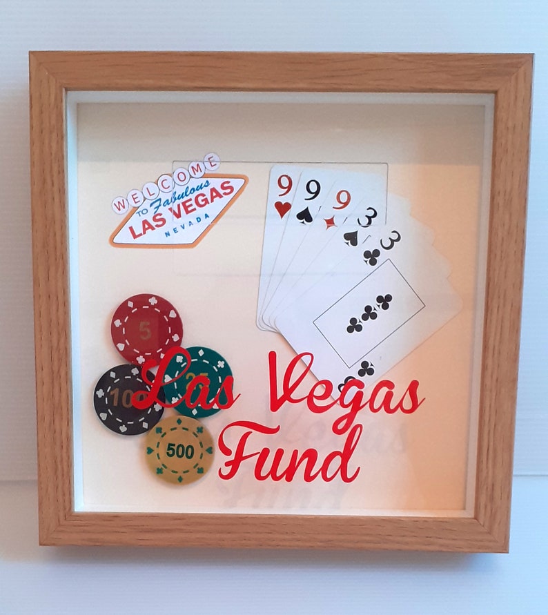 Las Vegas Fund Saving Frame Money Box Frame Personalised Etsy UK