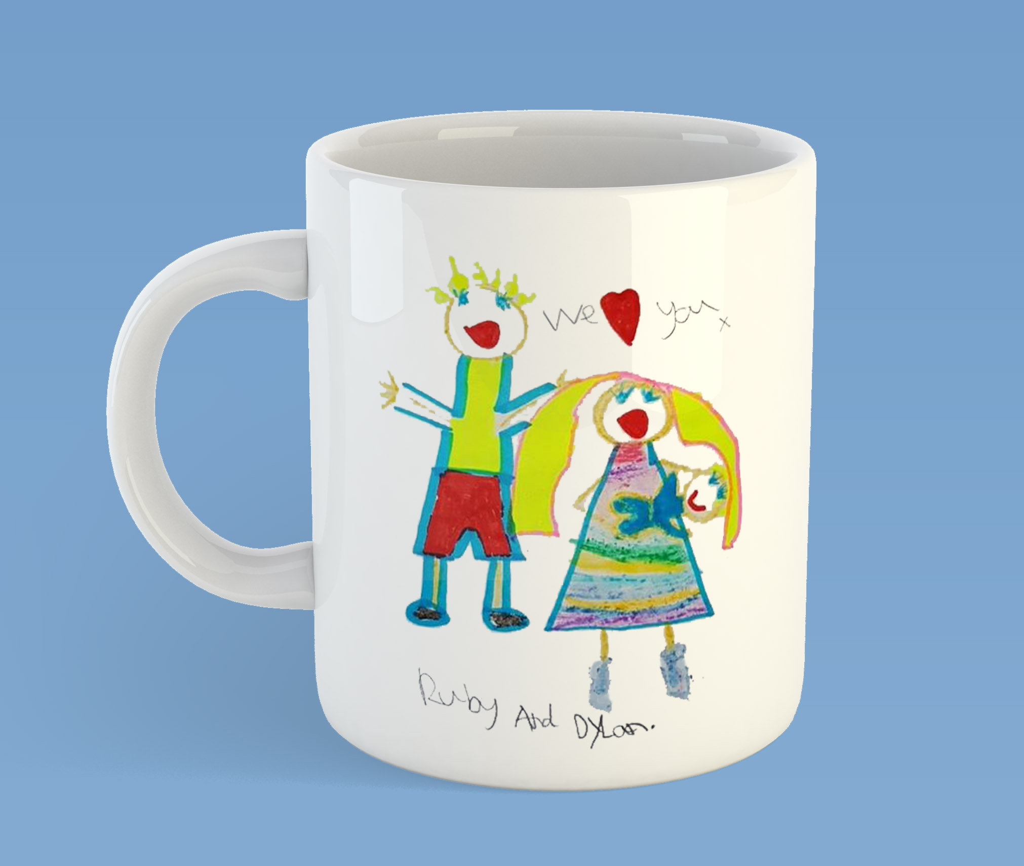 Child's Own Drawing Mug Kids Drawing Your Child's Etsy UK