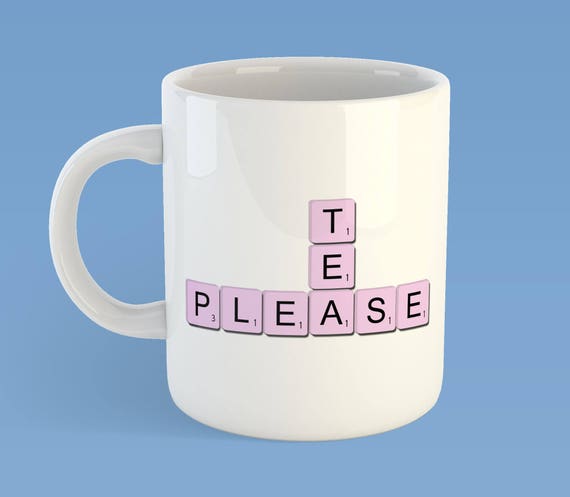 Message mug puzzle tile game tile word tile word puzzle | Etsy