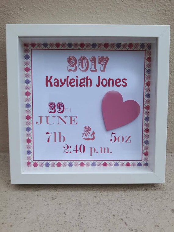 baby birth announcement frame welcome baby boy welcome baby girl christening gift nursery room frame baby birth keepsake baby naming baby announcement frames