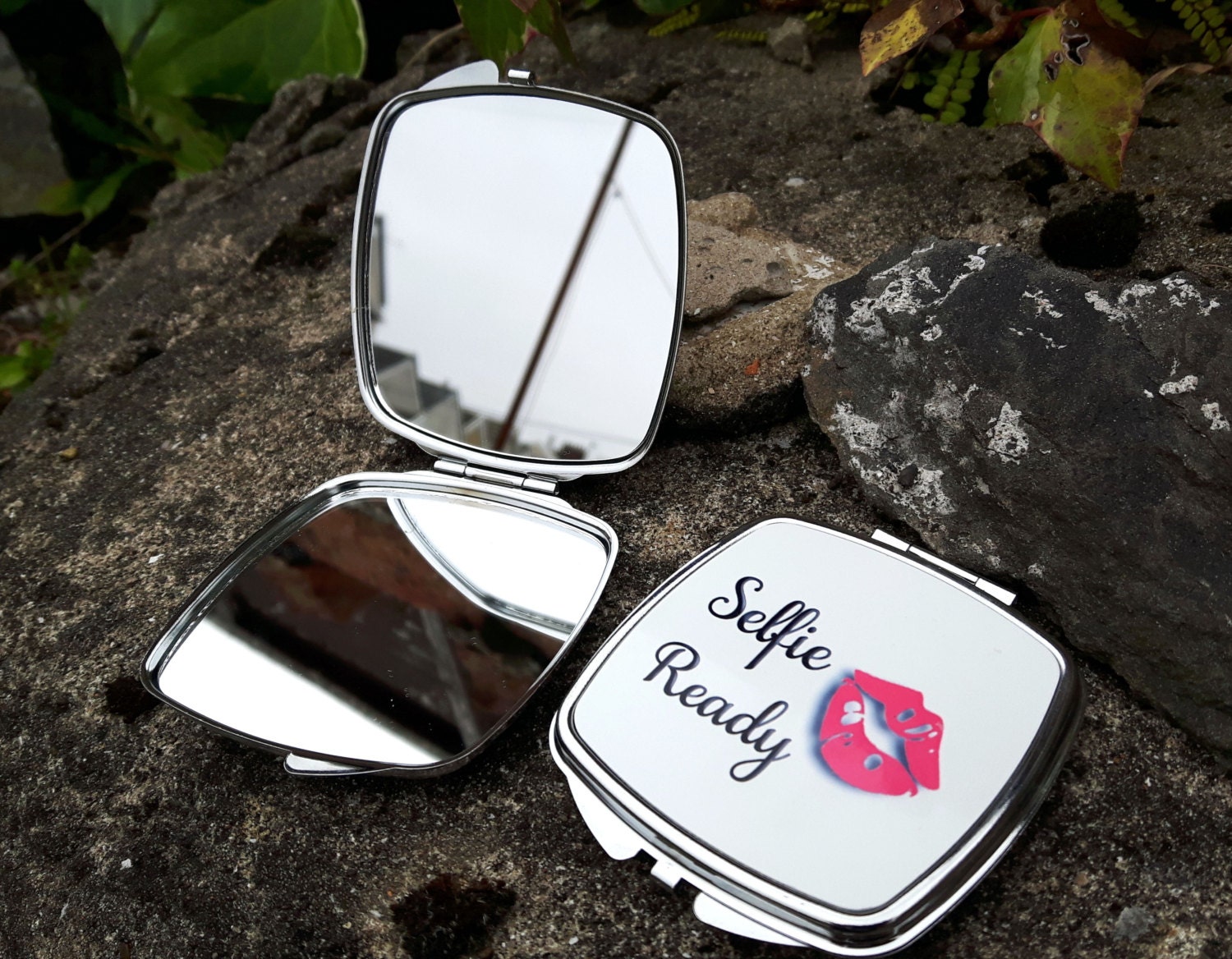Personalised compact mirror your photo mirror gift for her Etsy