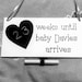 Baby Countdown Plaque, Baby Arrival Countdown, Countdown to Baby ...